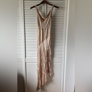 Bec + Bridge Champagne Gold Asymmetrical Dress